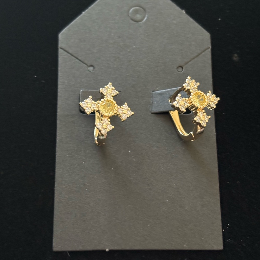 Gold plated earrings
